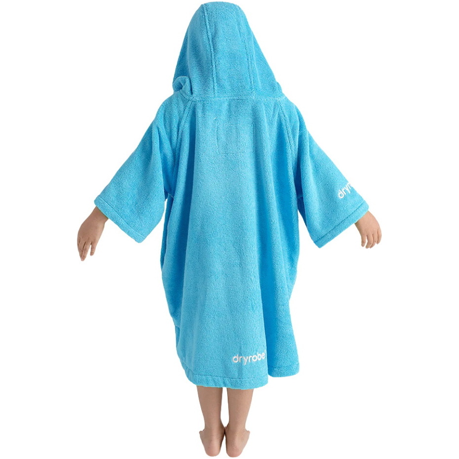 2026 Dryrobe Junior Organic Towel Robe ORGANICJTCRBL - Blue
